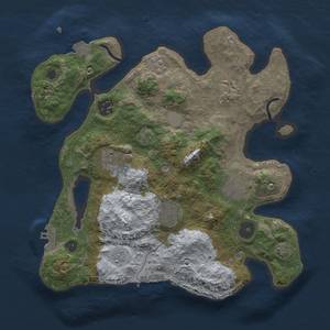 Thumbnail Rust Map: Procedural Map, Size: 3000, Seed: 687345756, 14 Monuments
