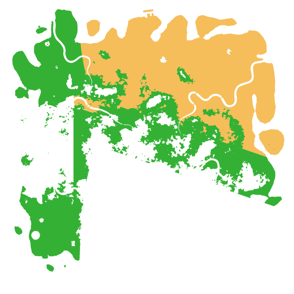 Biome Rust Map: Procedural Map, Size: 6000, Seed: 9765432