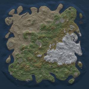 Thumbnail Rust Map: Procedural Map, Size: 4800, Seed: 582281977, 19 Monuments