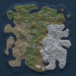 Thumbnail Rust Map: Procedural Map, Size: 4000, Seed: 587303579, 19 Monuments