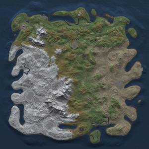 Thumbnail Rust Map: Procedural Map, Size: 5000, Seed: 1552639303, 19 Monuments