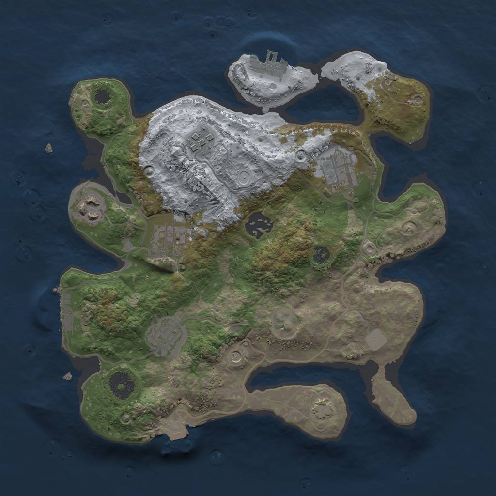 Rust Map: Procedural Map, Size: 2900, Seed: 11898947, 13 Monuments