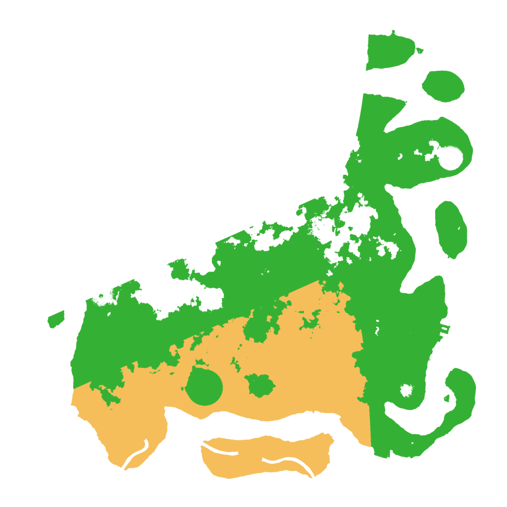 Biome Rust Map: Procedural Map, Size: 3700, Seed: 155167