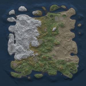 Thumbnail Rust Map: Procedural Map, Size: 4500, Seed: 1717473253, 19 Monuments