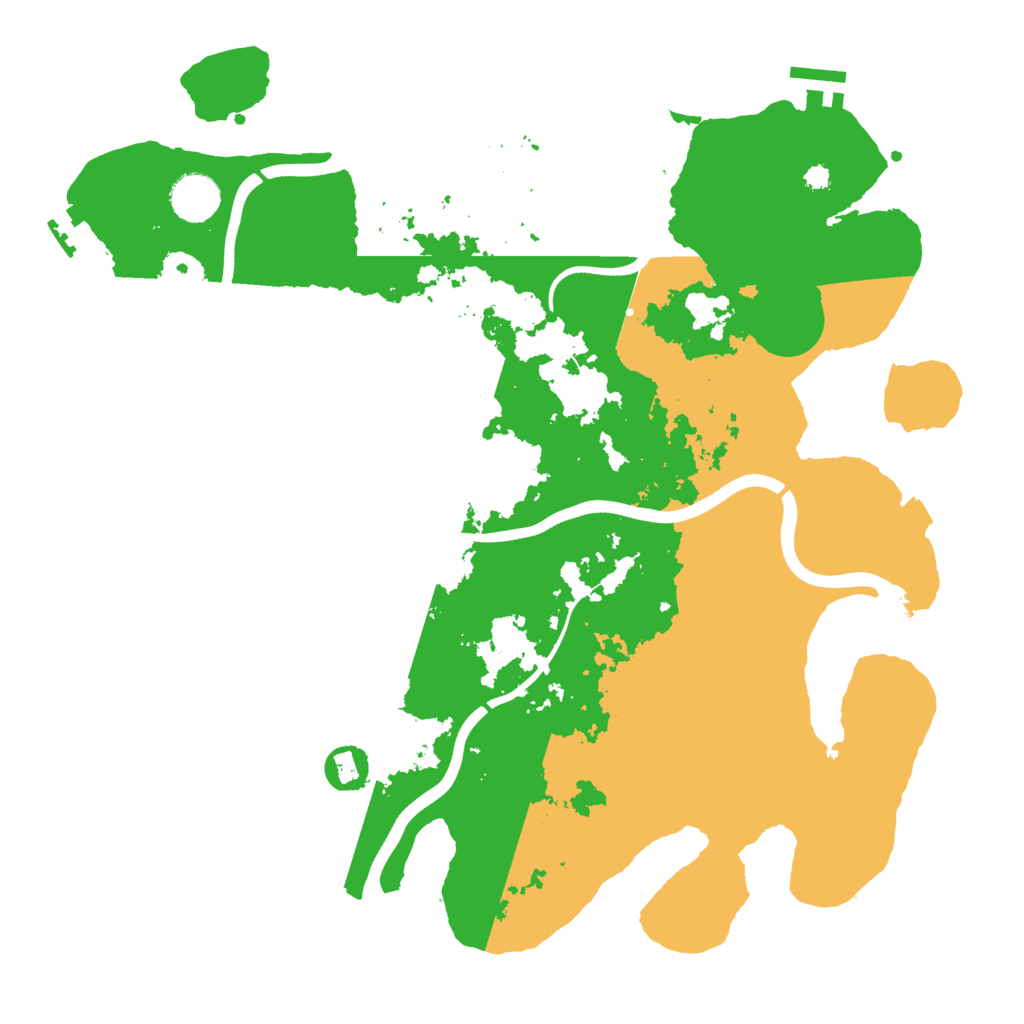 Biome Rust Map: Procedural Map, Size: 3700, Seed: 852241