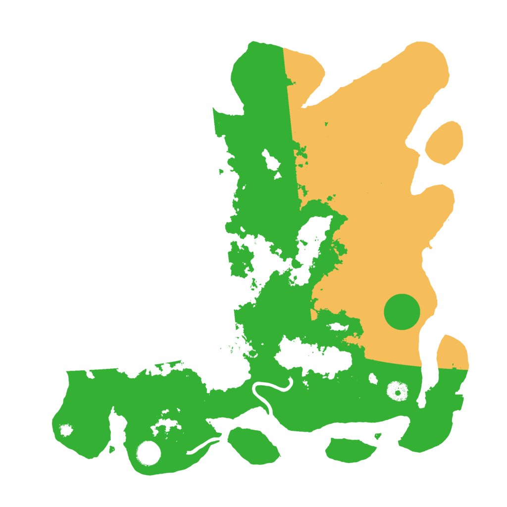 Biome Rust Map: Procedural Map, Size: 3700, Seed: 885100