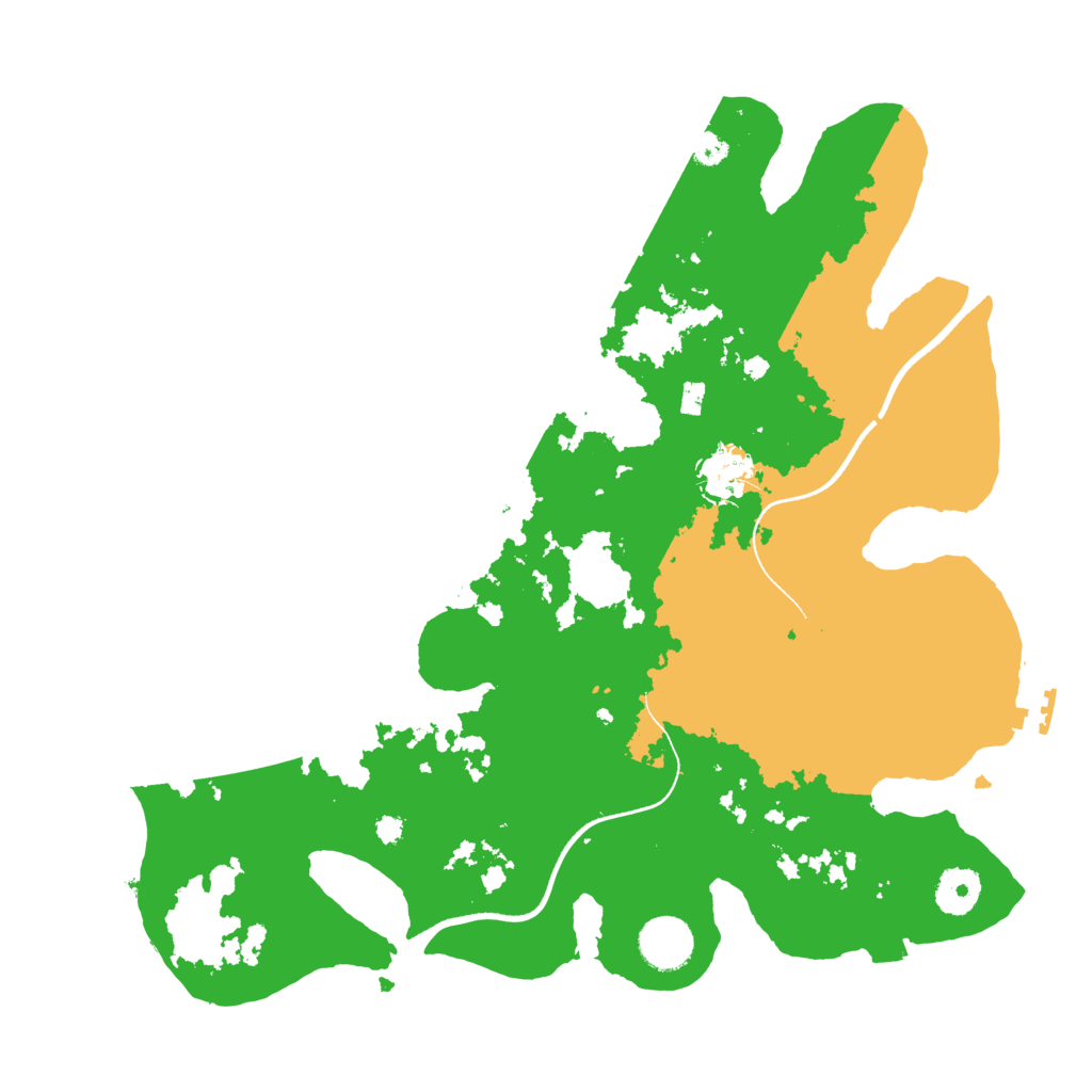 Biome Rust Map: Procedural Map, Size: 3550, Seed: 32263323