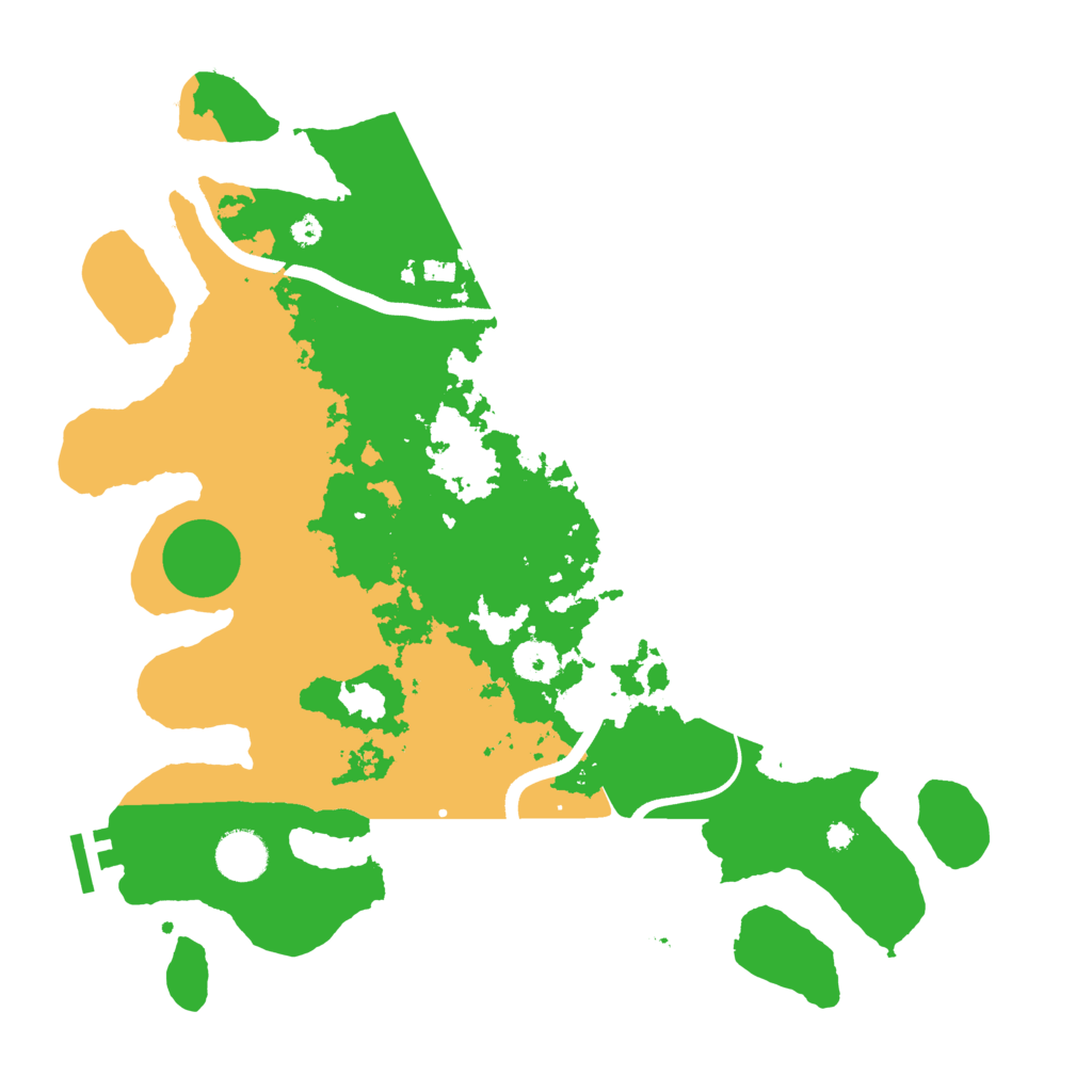 Biome Rust Map: Procedural Map, Size: 3700, Seed: 707228