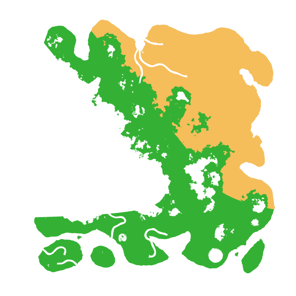 Biome Rust Map: Procedural Map, Size: 3700, Seed: 743297