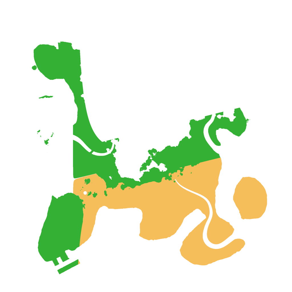 Biome Rust Map: Procedural Map, Size: 2500, Seed: 280802932