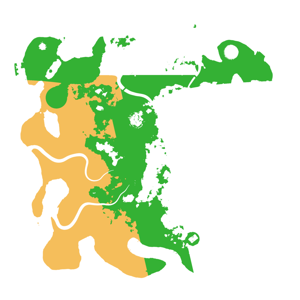 Biome Rust Map: Procedural Map, Size: 3700, Seed: 652789