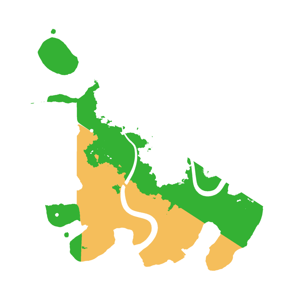 Biome Rust Map: Procedural Map, Size: 2500, Seed: 1295326486