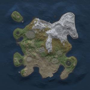 Thumbnail Rust Map: Procedural Map, Size: 2500, Seed: 1295326486, 8 Monuments