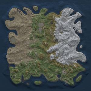 Thumbnail Rust Map: Procedural Map, Size: 4500, Seed: 837099812, 19 Monuments