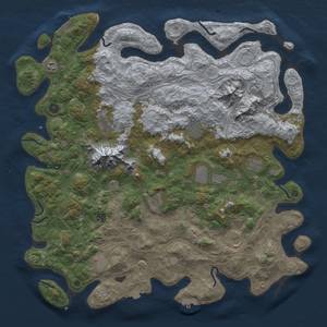 Thumbnail Rust Map: Procedural Map, Size: 5000, Seed: 917166301, 19 Monuments