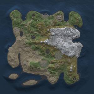 Thumbnail Rust Map: Procedural Map, Size: 3000, Seed: 22211587, 14 Monuments