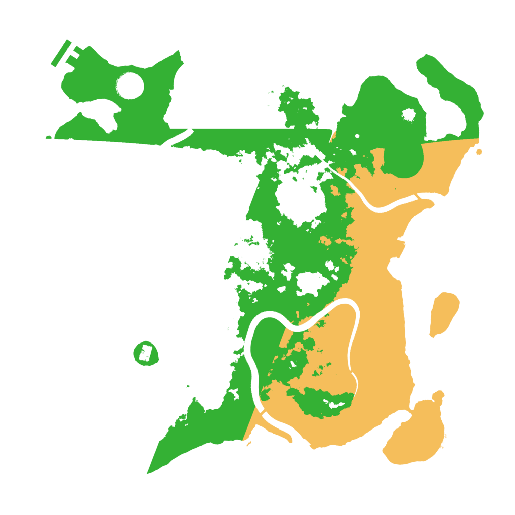 Biome Rust Map: Procedural Map, Size: 3500, Seed: 352165132