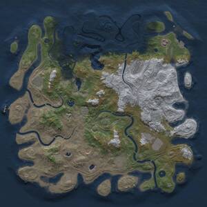 Thumbnail Rust Map: Procedural Map, Size: 4500, Seed: 781874657, 15 Monuments