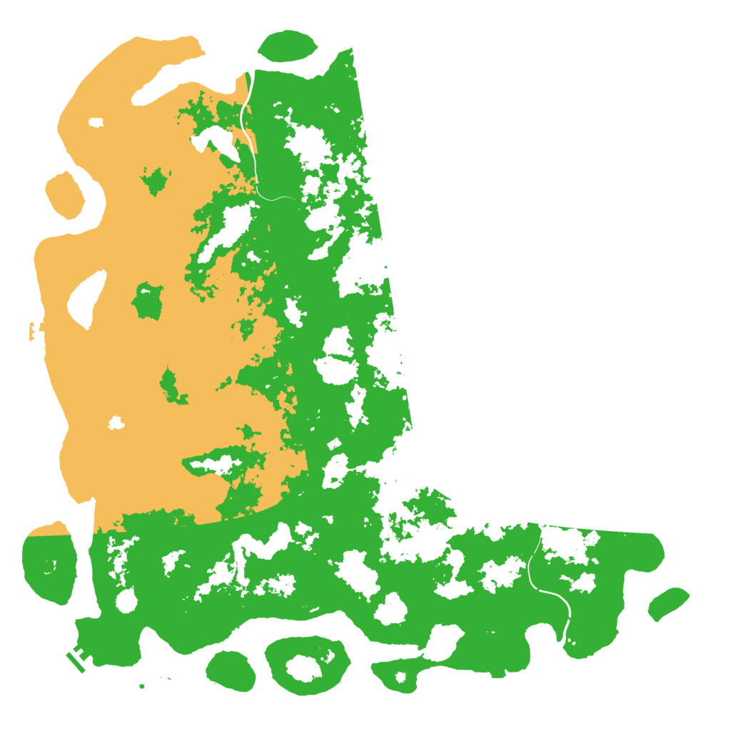 Biome Rust Map: Procedural Map, Size: 6000, Seed: 13444