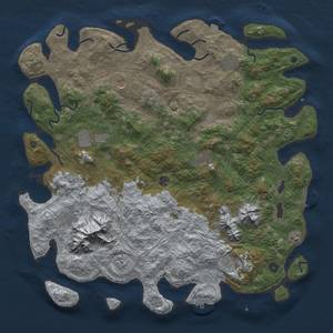 Thumbnail Rust Map: Procedural Map, Size: 5000, Seed: 11231455, 19 Monuments