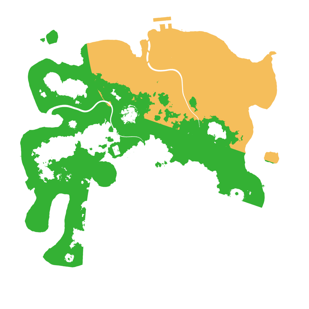 Biome Rust Map: Procedural Map, Size: 3500, Seed: 162926713