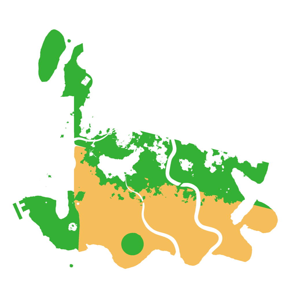 Biome Rust Map: Procedural Map, Size: 3500, Seed: 1915442551