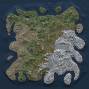 Thumbnail Rust Map: Procedural Map, Size: 4250, Seed: 1736941272, 19 Monuments