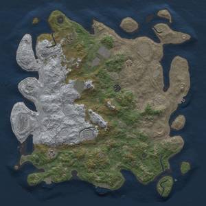 Thumbnail Rust Map: Procedural Map, Size: 4250, Seed: 3071973, 18 Monuments