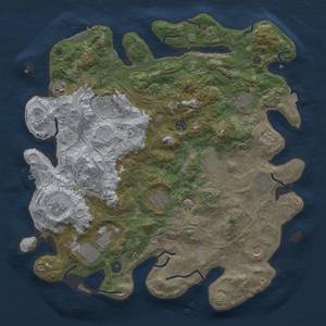 Thumbnail Rust Map: Procedural Map, Size: 4250, Seed: 524621542, 19 Monuments