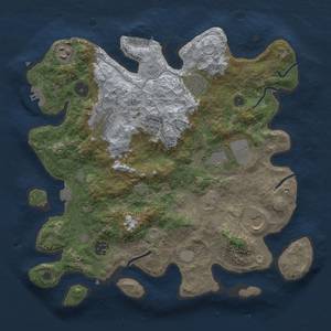 Thumbnail Rust Map: Procedural Map, Size: 3500, Seed: 1123620971, 15 Monuments