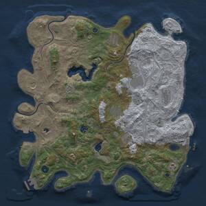 Thumbnail Rust Map: Procedural Map, Size: 4250, Seed: 2342, 15 Monuments