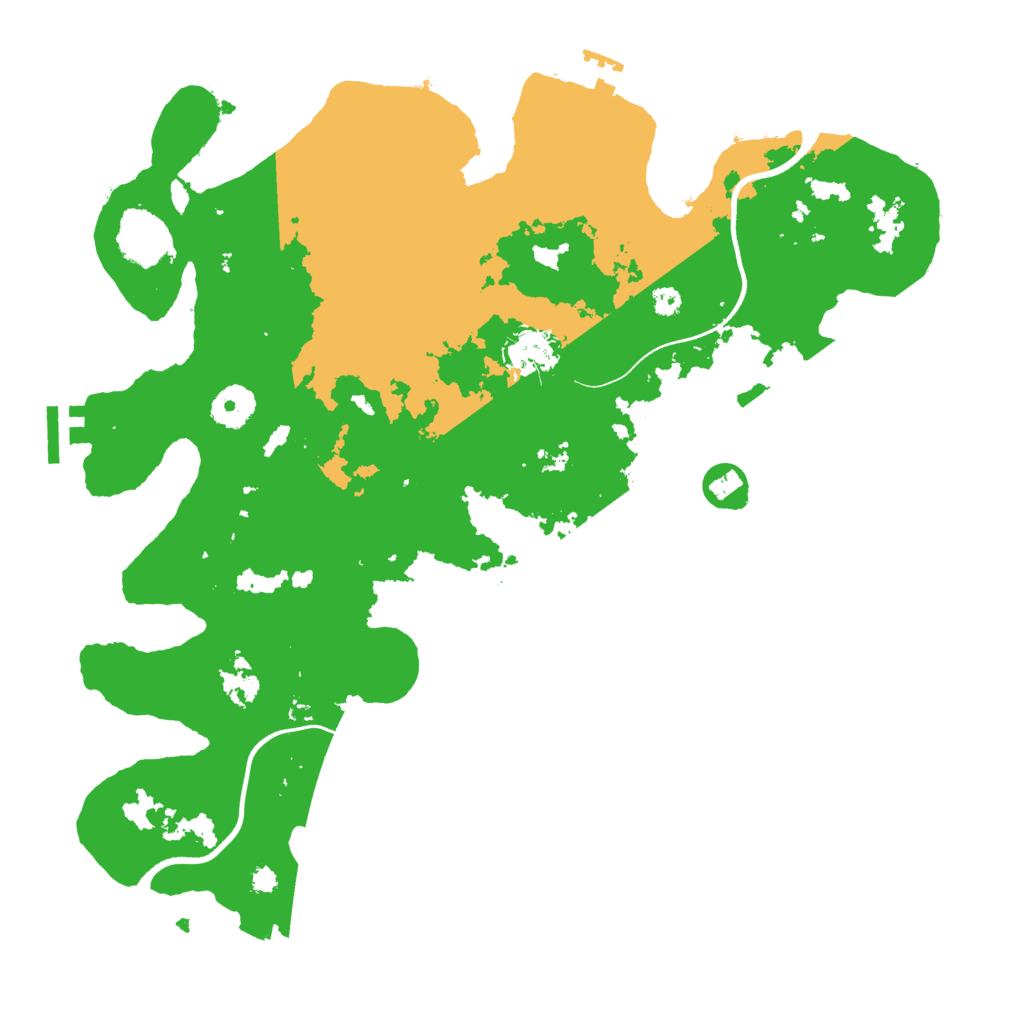 Biome Rust Map: Procedural Map, Size: 3600, Seed: 1217153656