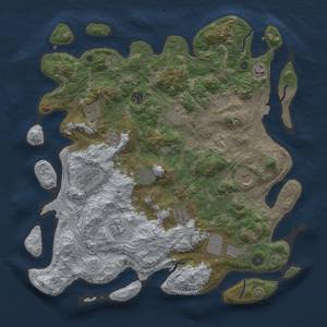 Thumbnail Rust Map: Procedural Map, Size: 4250, Seed: 370579446, 17 Monuments