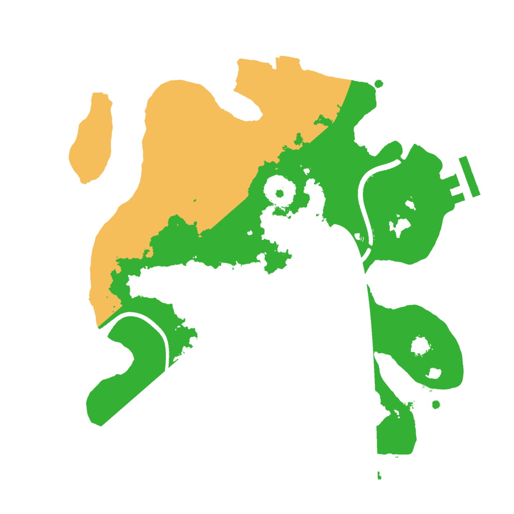 Biome Rust Map: Procedural Map, Size: 2500, Seed: 625306128