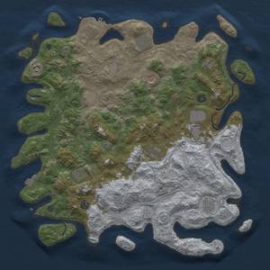 Thumbnail Rust Map: Procedural Map, Size: 4500, Seed: 372024, 18 Monuments