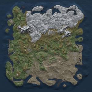 Thumbnail Rust Map: Procedural Map, Size: 5000, Seed: 728471129, 19 Monuments