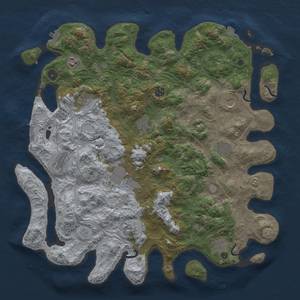 Thumbnail Rust Map: Procedural Map, Size: 4500, Seed: 453232342, 19 Monuments