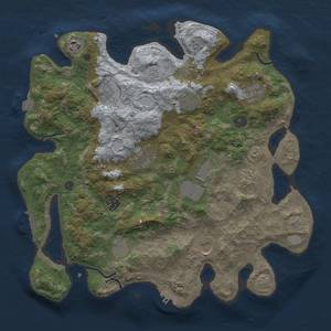 Thumbnail Rust Map: Procedural Map, Size: 3800, Seed: 13462855, 19 Monuments
