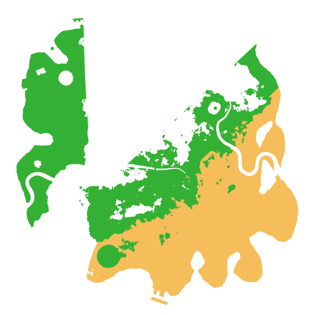 Biome Rust Map: Procedural Map, Size: 3800, Seed: 13462855