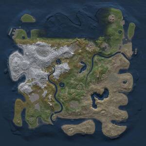 Thumbnail Rust Map: Procedural Map, Size: 4000, Seed: 732024, 15 Monuments