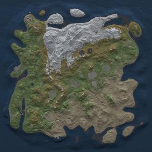Thumbnail Rust Map: Procedural Map, Size: 4500, Seed: 1287965308, 19 Monuments