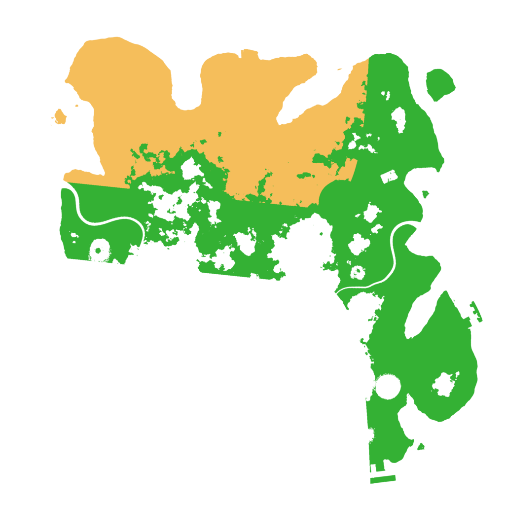 Biome Rust Map: Procedural Map, Size: 3500, Seed: 1227255231