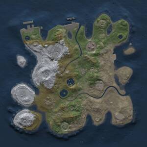 Thumbnail Rust Map: Procedural Map, Size: 2900, Seed: 12345, 11 Monuments