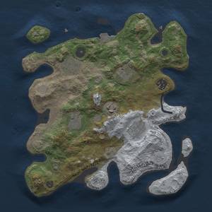 Thumbnail Rust Map: Procedural Map, Size: 3000, Seed: 1938831477, 12 Monuments