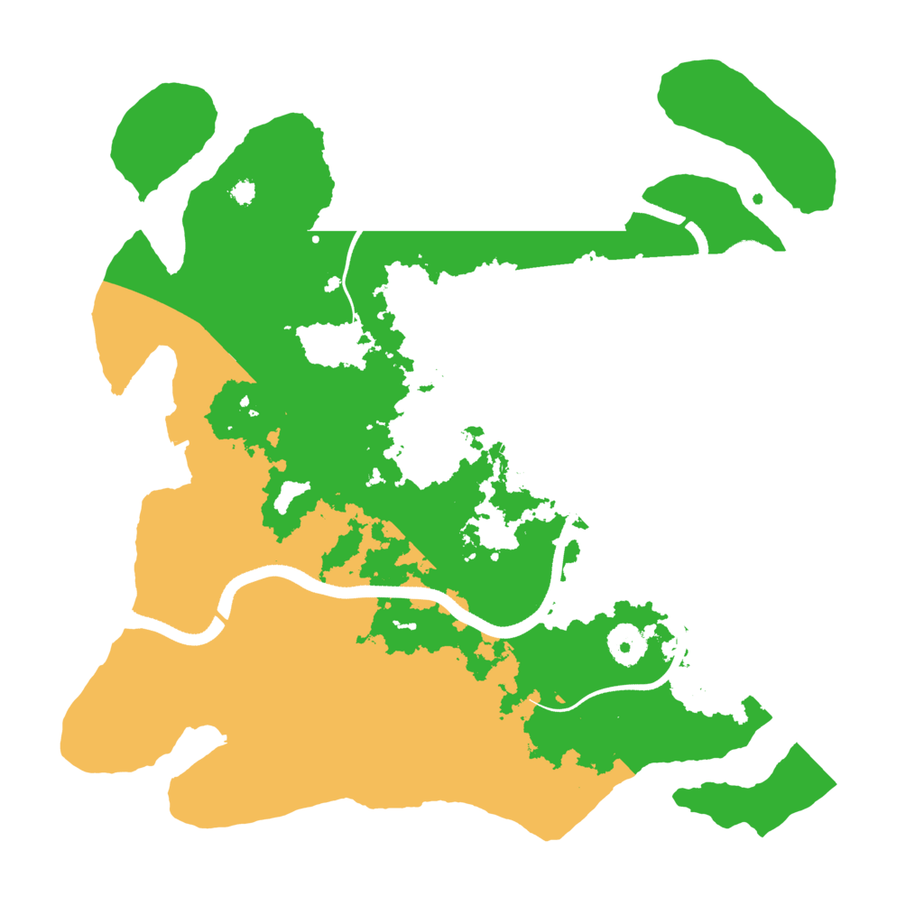 Biome Rust Map: Procedural Map, Size: 3500, Seed: 480540019
