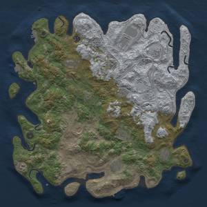 Thumbnail Rust Map: Procedural Map, Size: 4500, Seed: 881902157, 19 Monuments