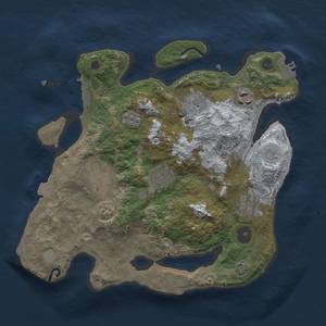 Thumbnail Rust Map: Procedural Map, Size: 3000, Seed: 238170096, 14 Monuments
