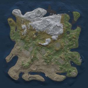 Thumbnail Rust Map: Procedural Map, Size: 4000, Seed: 1833265891, 19 Monuments