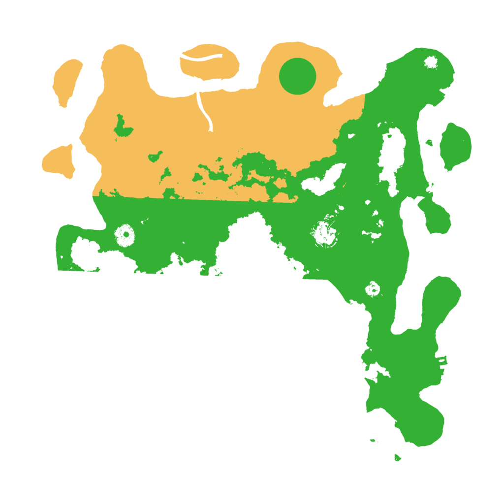 Biome Rust Map: Procedural Map, Size: 3600, Seed: 100050