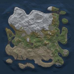 Thumbnail Rust Map: Procedural Map, Size: 3500, Seed: 292801239, 16 Monuments